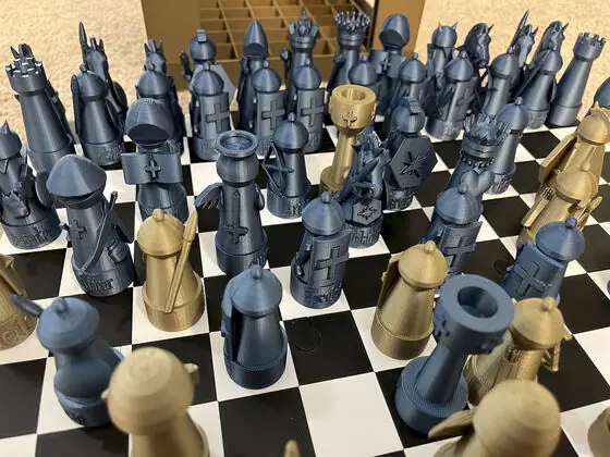 Every piece carries its own name on its base.