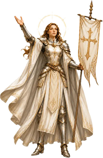 la Pucelle — portrait en pied