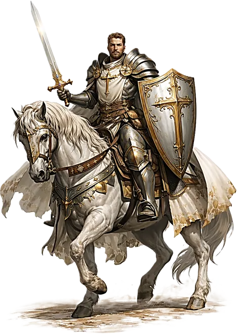 le Paladin — portrait en pied